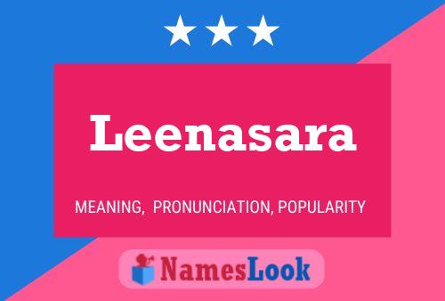 Leenasara பெயர் போஸ்டர்