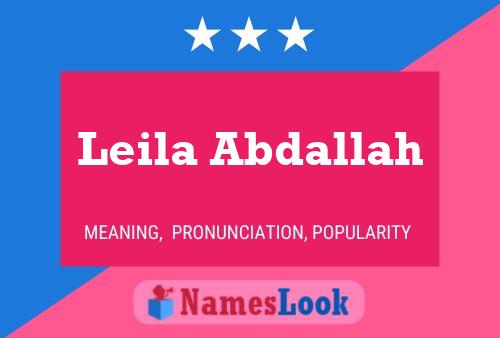 Leila Abdallah பெயர் போஸ்டர்