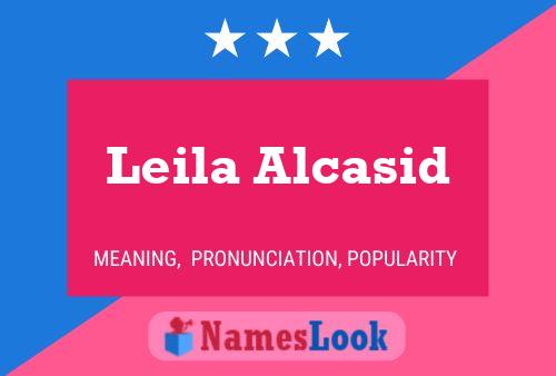 Leila Alcasid பெயர் போஸ்டர்