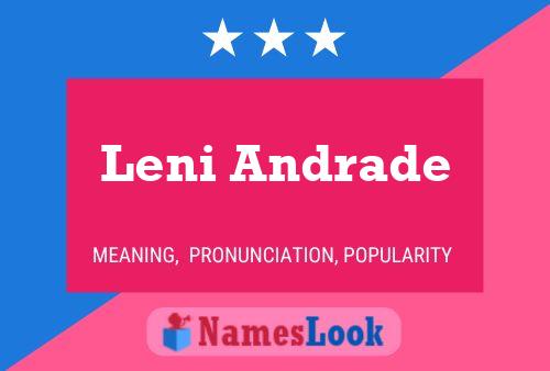 Leni Andrade பெயர் போஸ்டர்