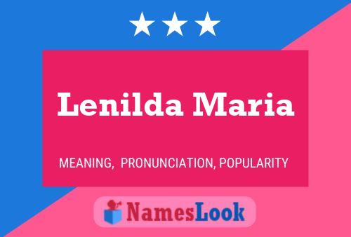 Lenilda Maria பெயர் போஸ்டர்