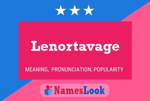 Lenortavage பெயர் போஸ்டர்