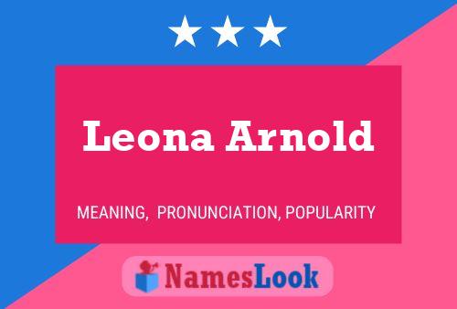 Leona Arnold பெயர் போஸ்டர்