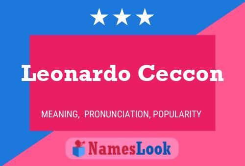 Leonardo Ceccon பெயர் போஸ்டர்