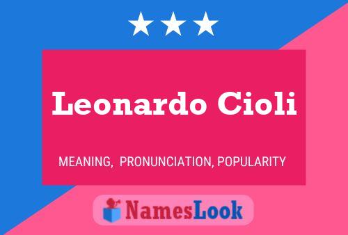 Leonardo Cioli பெயர் போஸ்டர்