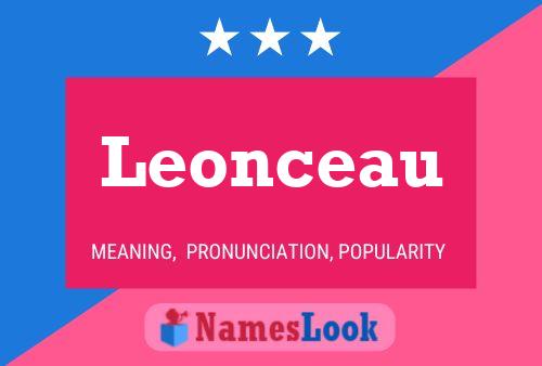 Leonceau பெயர் போஸ்டர்