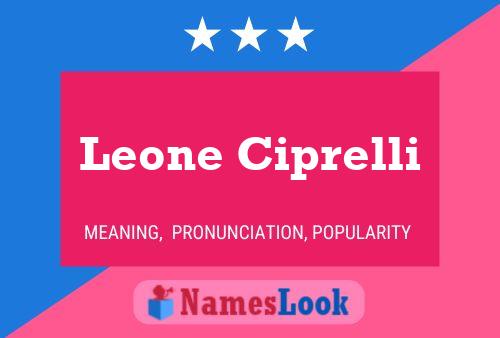 Leone Ciprelli பெயர் போஸ்டர்