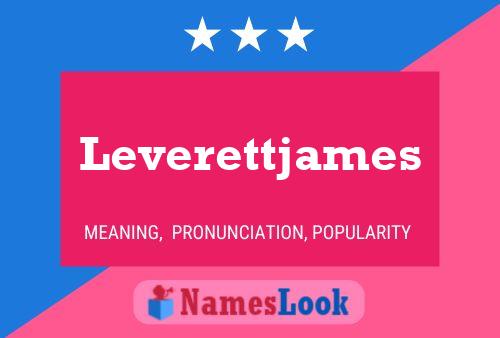 Leverettjames பெயர் போஸ்டர்