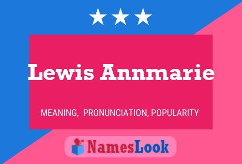 Lewis Annmarie பெயர் போஸ்டர்