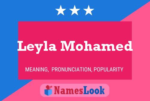 Leyla Mohamed பெயர் போஸ்டர்