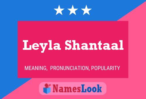 Leyla Shantaal பெயர் போஸ்டர்