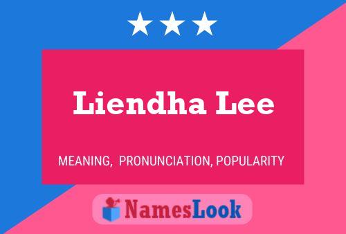 Liendha Lee பெயர் போஸ்டர்