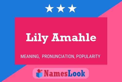 Lily Amahle பெயர் போஸ்டர்