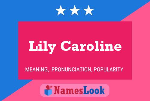 Lily Caroline பெயர் போஸ்டர்