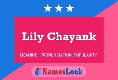 Lily Chayank பெயர் போஸ்டர்