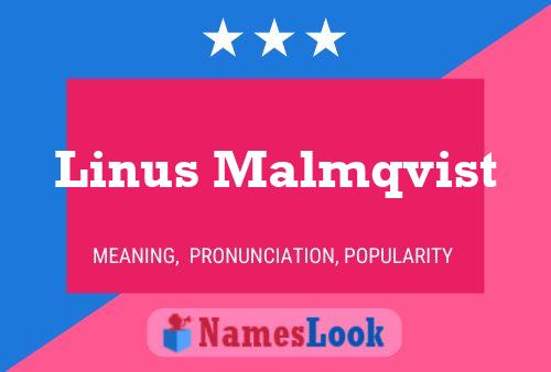 Linus Malmqvist பெயர் போஸ்டர்