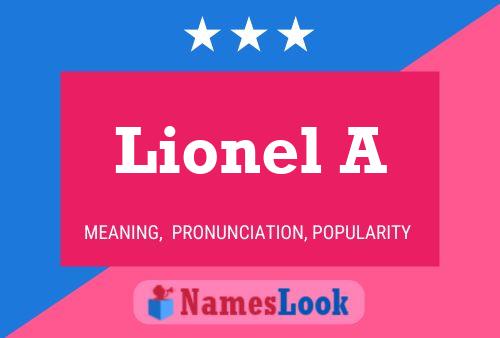 Lionel A பெயர் போஸ்டர்