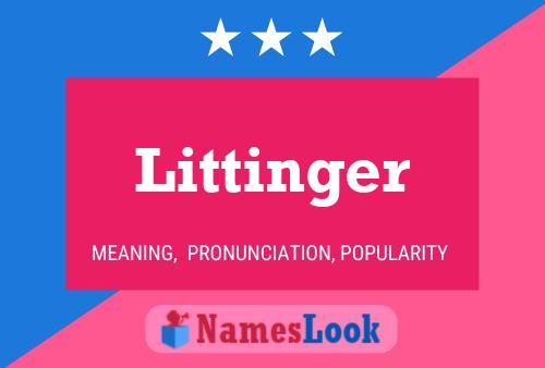 Littinger பெயர் போஸ்டர்