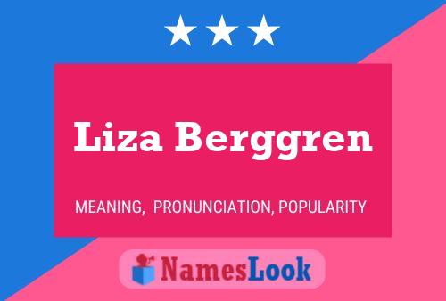 Liza Berggren பெயர் போஸ்டர்