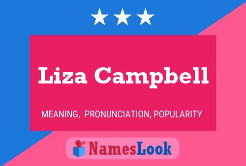 Liza Campbell பெயர் போஸ்டர்