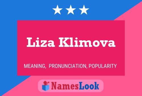 Liza Klimova பெயர் போஸ்டர்