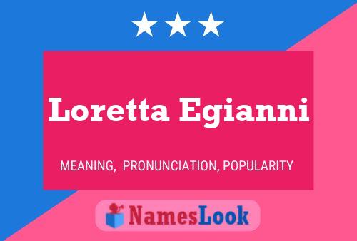 Loretta Egianni பெயர் போஸ்டர்