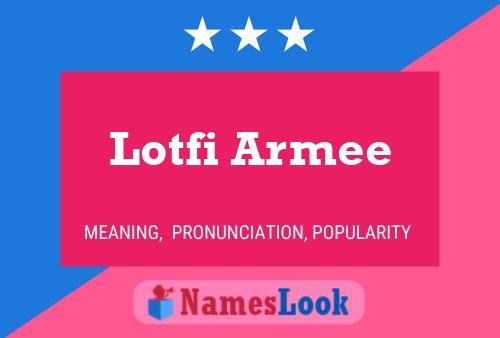 Lotfi Armee பெயர் போஸ்டர்