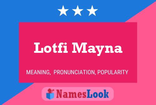 Lotfi Mayna பெயர் போஸ்டர்