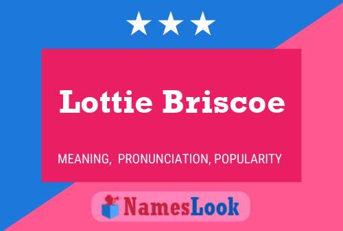 Lottie Briscoe பெயர் போஸ்டர்