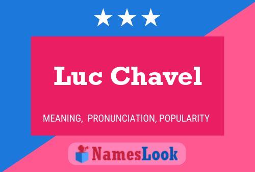 Luc Chavel பெயர் போஸ்டர்