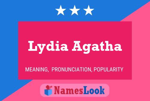 Lydia Agatha பெயர் போஸ்டர்