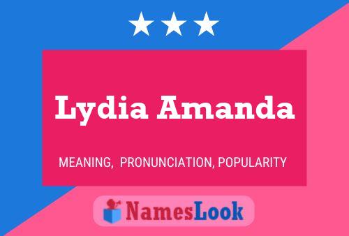 Lydia Amanda பெயர் போஸ்டர்