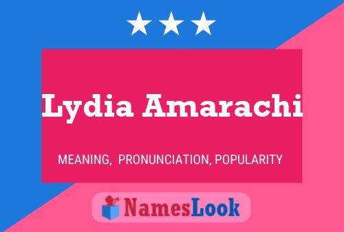 Lydia Amarachi பெயர் போஸ்டர்