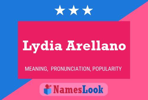 Lydia Arellano பெயர் போஸ்டர்