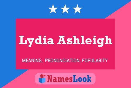 Lydia Ashleigh பெயர் போஸ்டர்