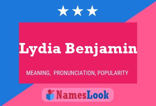 Lydia Benjamin பெயர் போஸ்டர்