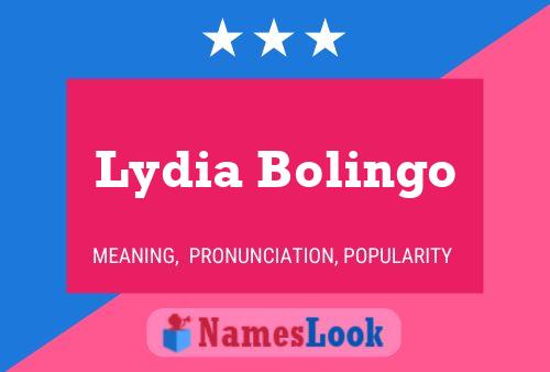 Lydia Bolingo பெயர் போஸ்டர்