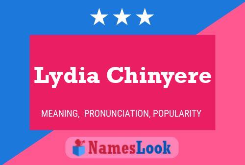 Lydia Chinyere பெயர் போஸ்டர்