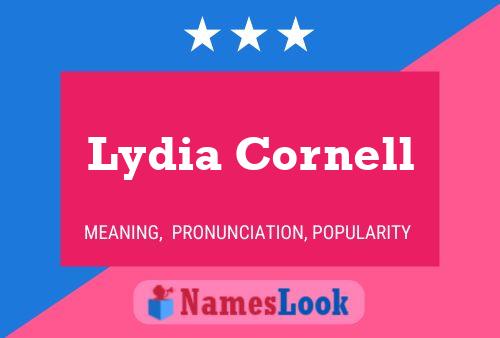 Lydia Cornell பெயர் போஸ்டர்