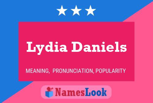 Lydia Daniels பெயர் போஸ்டர்