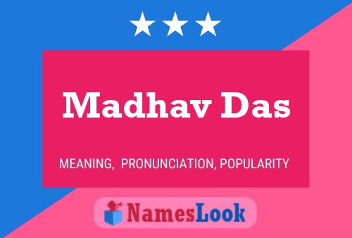 Madhav Das பெயர் போஸ்டர்