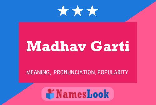 Madhav Garti பெயர் போஸ்டர்