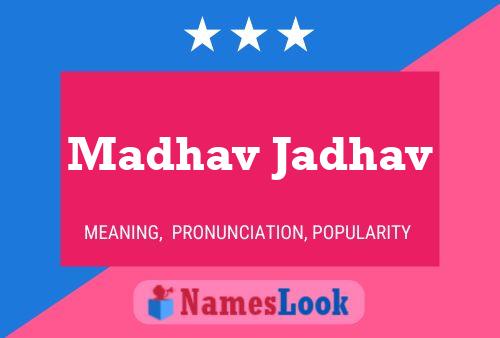 Madhav Jadhav பெயர் போஸ்டர்