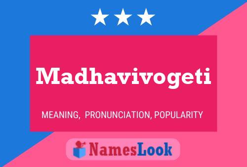 Madhavivogeti பெயர் போஸ்டர்