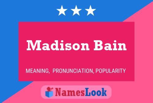 Madison Bain பெயர் போஸ்டர்