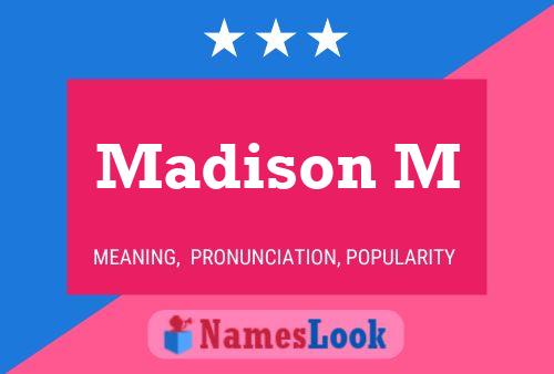 Madison M பெயர் போஸ்டர்