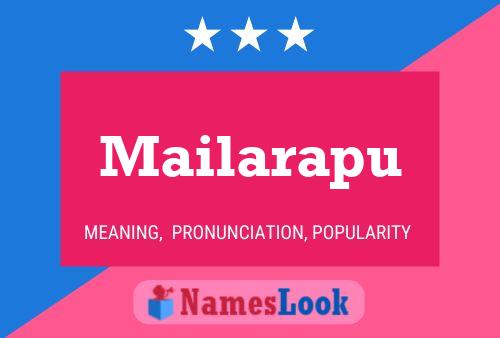 Mailarapu பெயர் போஸ்டர்