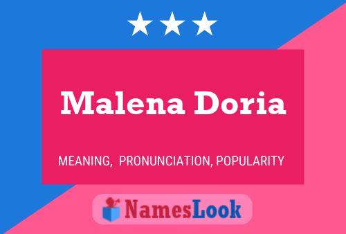 Malena Doria பெயர் போஸ்டர்