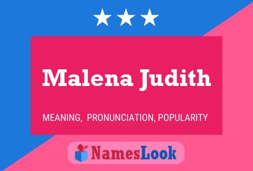 Malena Judith பெயர் போஸ்டர்