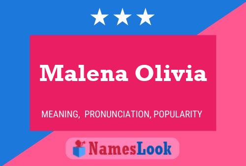 Malena Olivia பெயர் போஸ்டர்